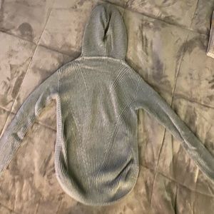 Grey hooded sweater